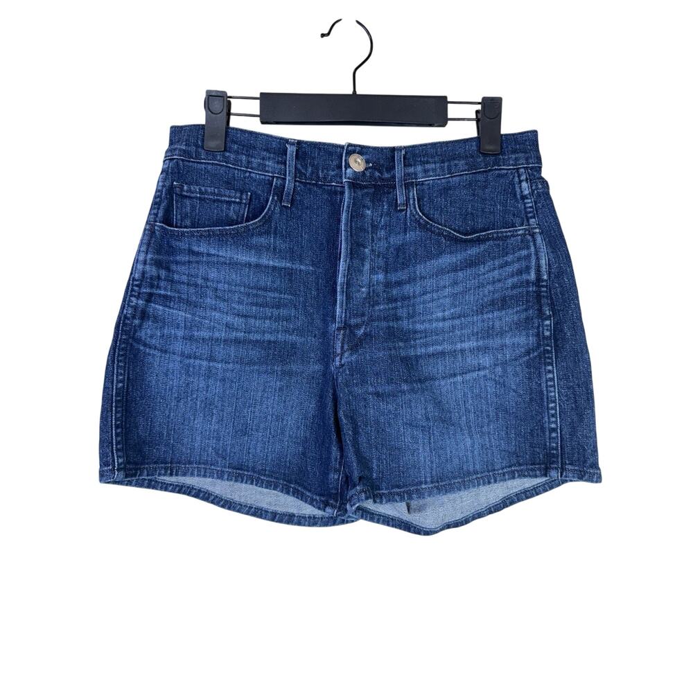 3x1 Phillip Shorts Denim Blue Button Fly High Rise 26